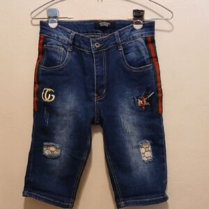 Kids Blue Denim Shorts